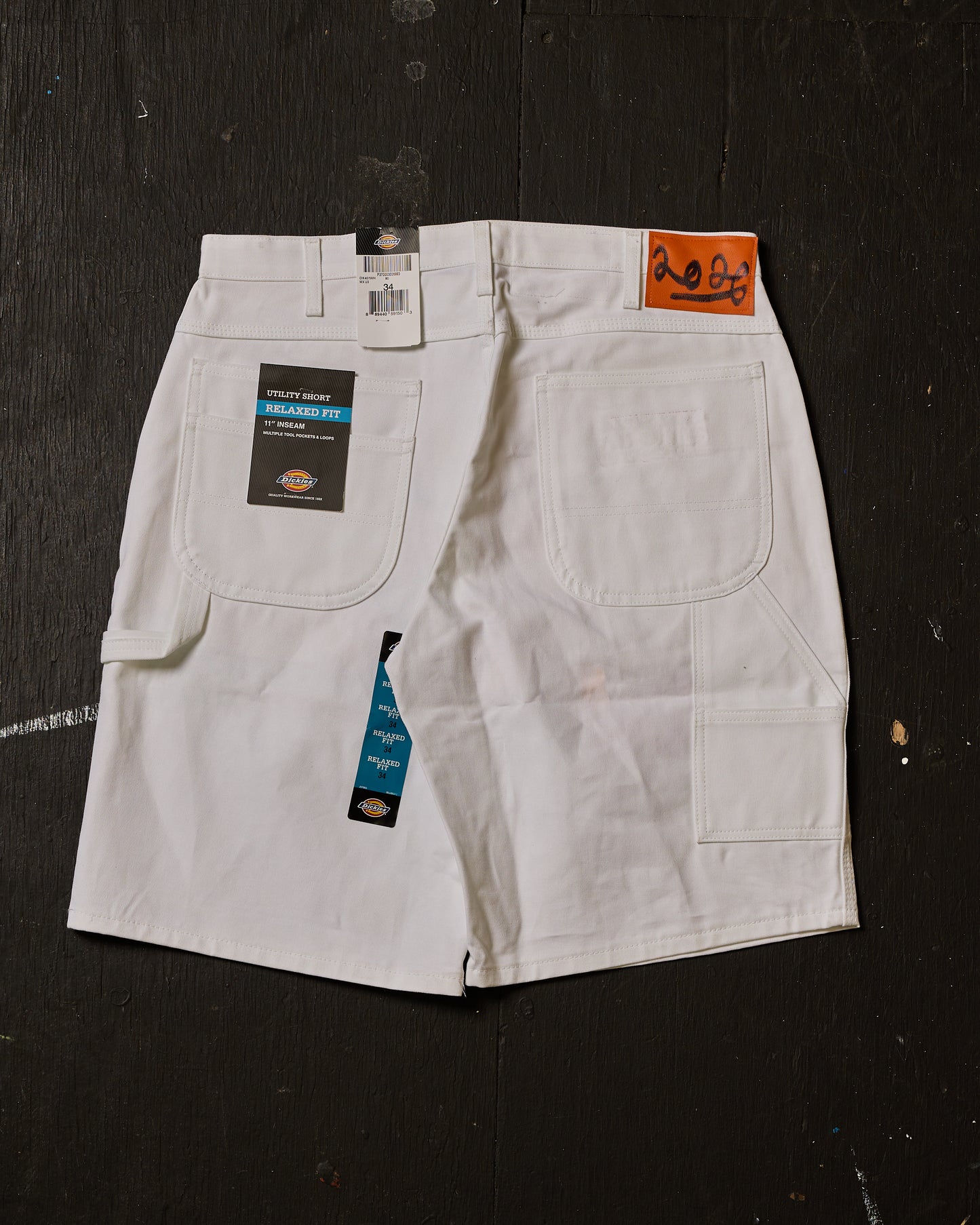 AIRBRUSHED PUMPKIN UTILITY SHORT #12 (SIZE 34)