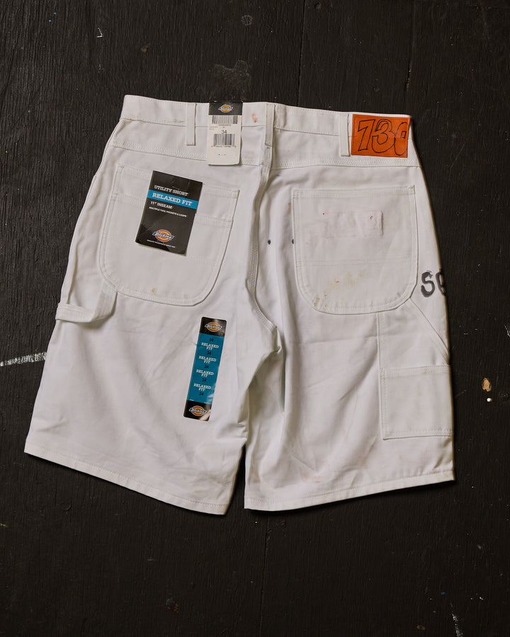 AIRBRUSHED PUMPKIN UTILITY SHORT #13 (SIZE 34)