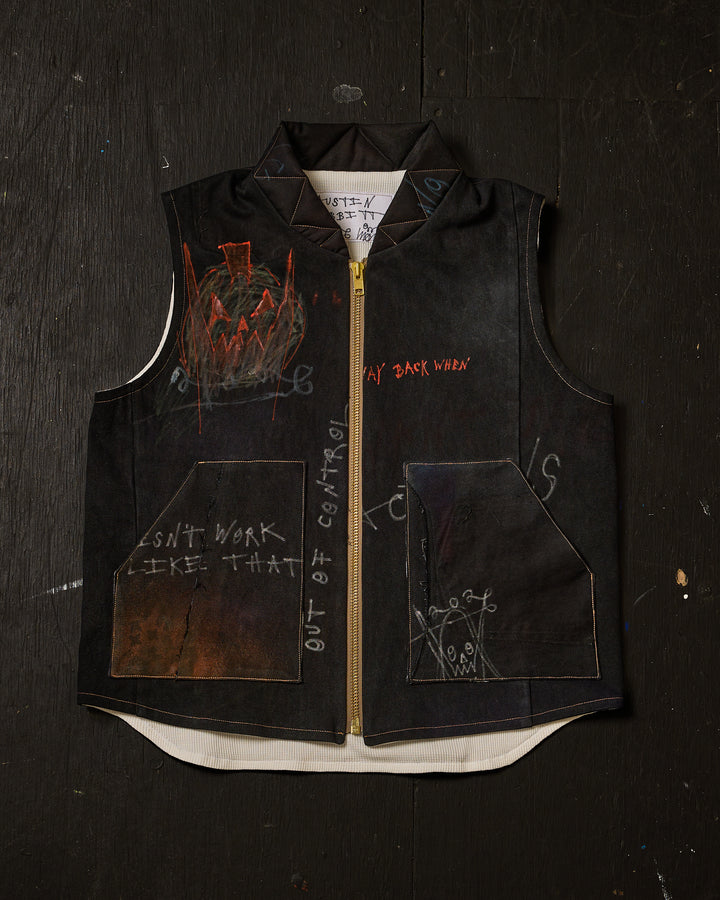 THERMAL LINED DENIM VEST