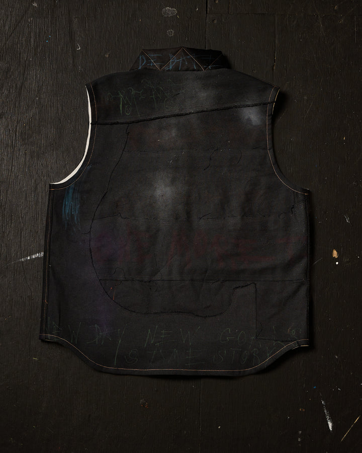 THERMAL LINED DENIM VEST