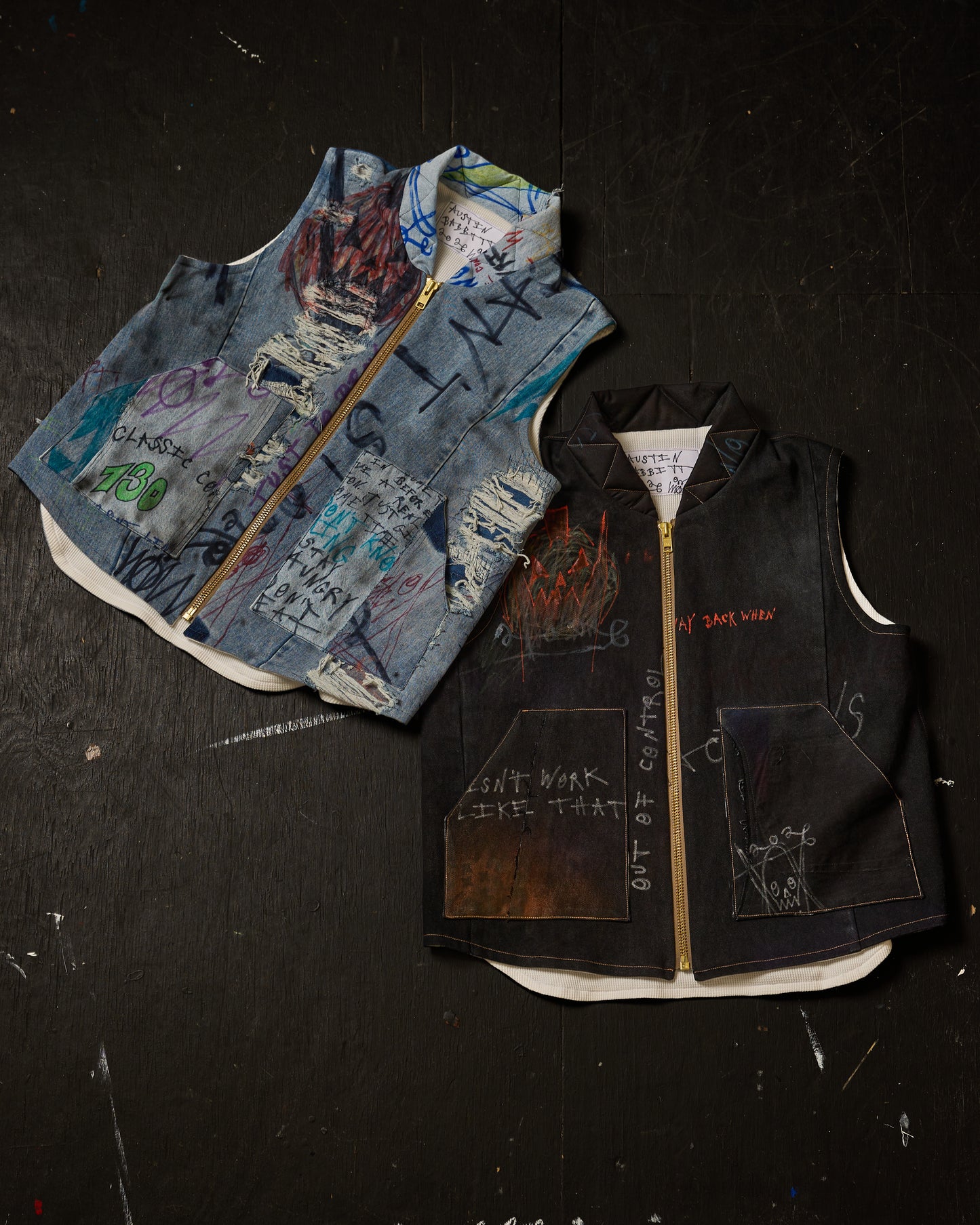 THERMAL LINED DENIM VEST