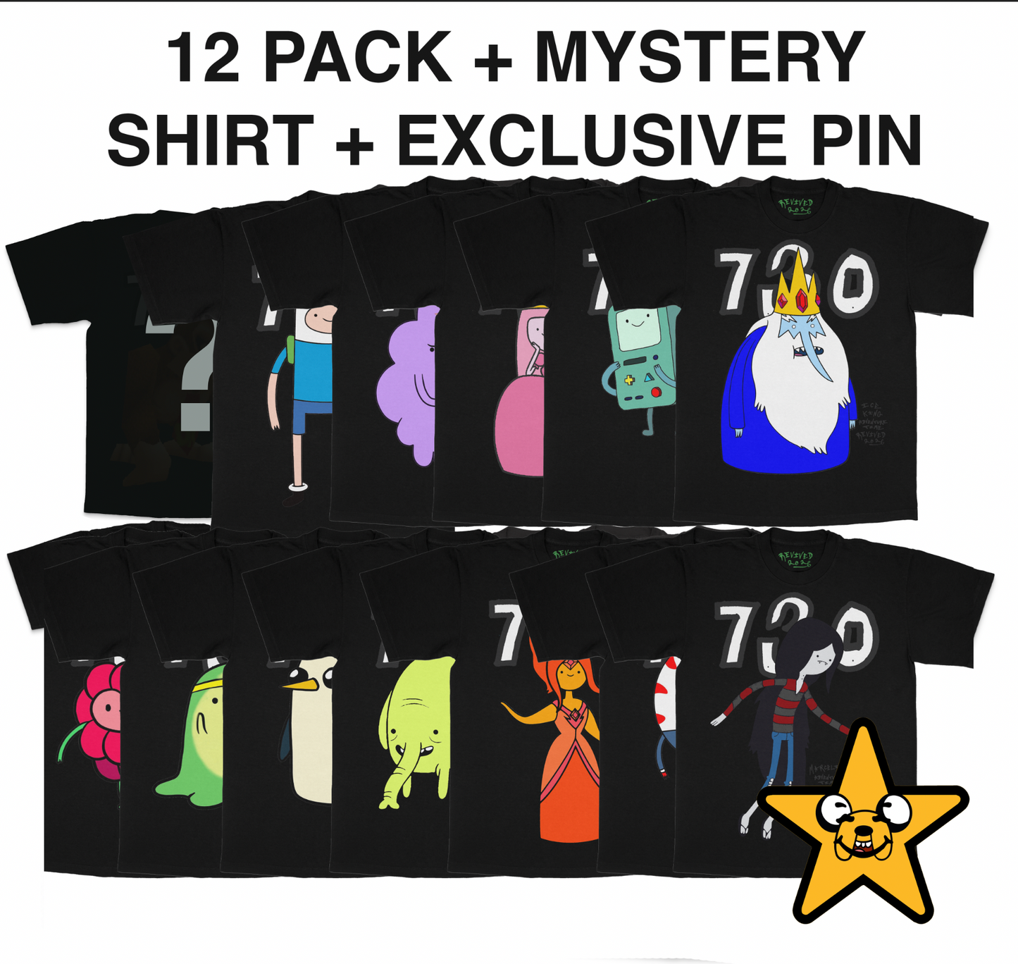 ADVENTURE TIME FRESH BLANK SHIRT (12 PACK)
