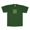 FOREST GREEN TRIPLE BOXLOGO SHORT SLEEVE