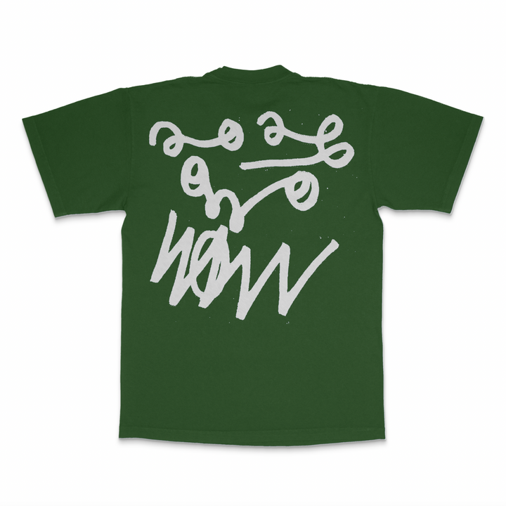 FOREST GREEN TRIPLE BOXLOGO SHORT SLEEVE