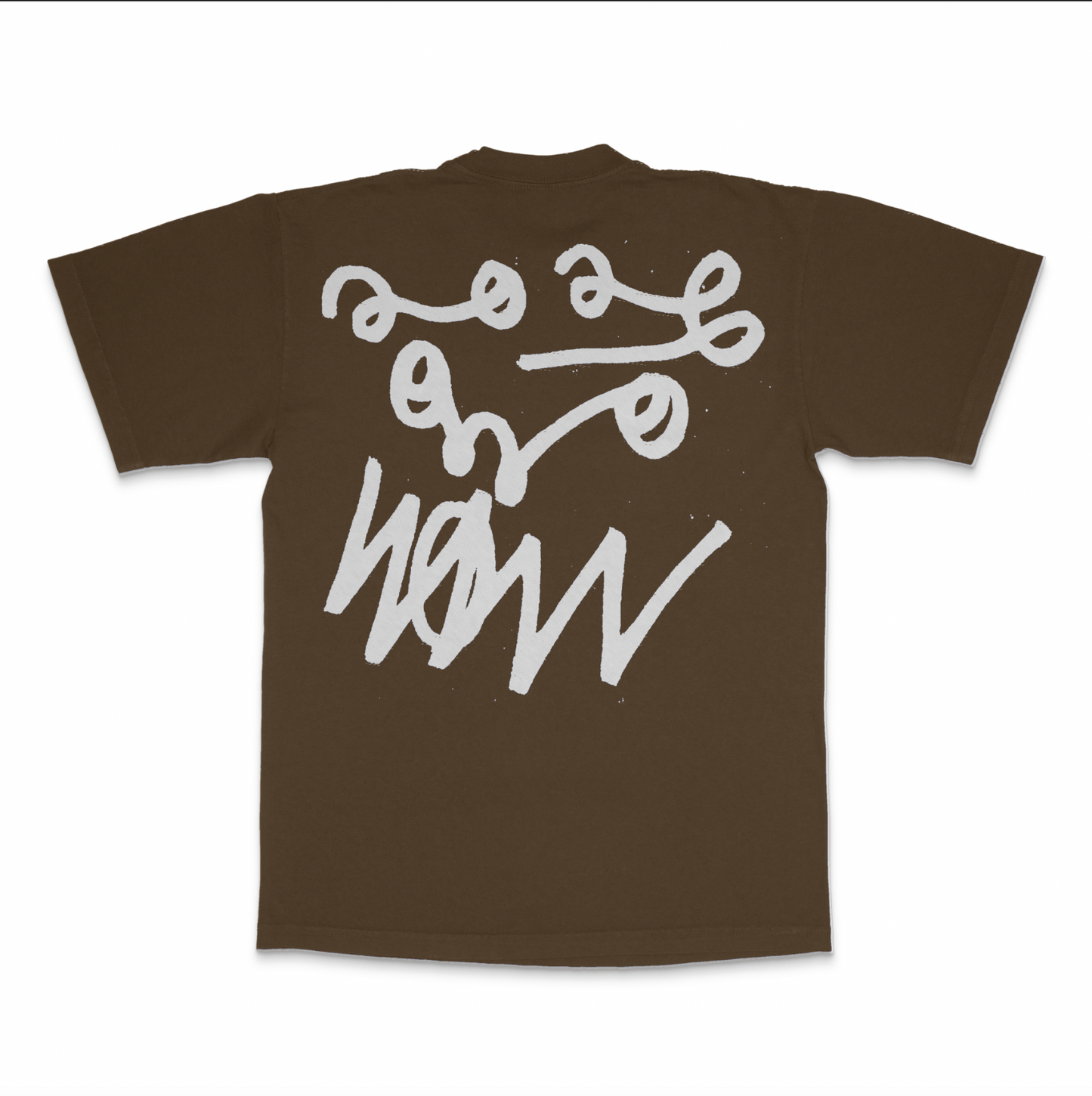 BROWN TRIPLE BOXLOGO SHORT SLEEVE