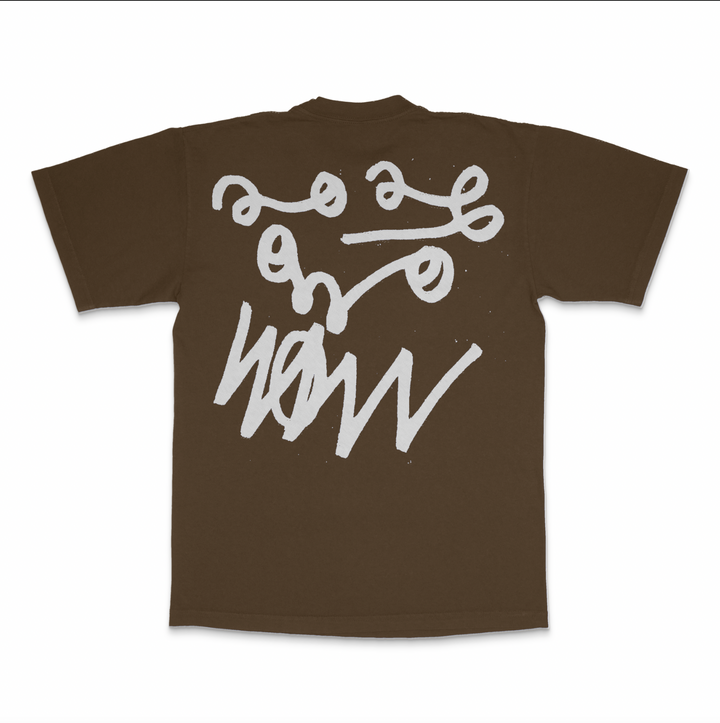 BROWN TRIPLE BOXLOGO SHORT SLEEVE