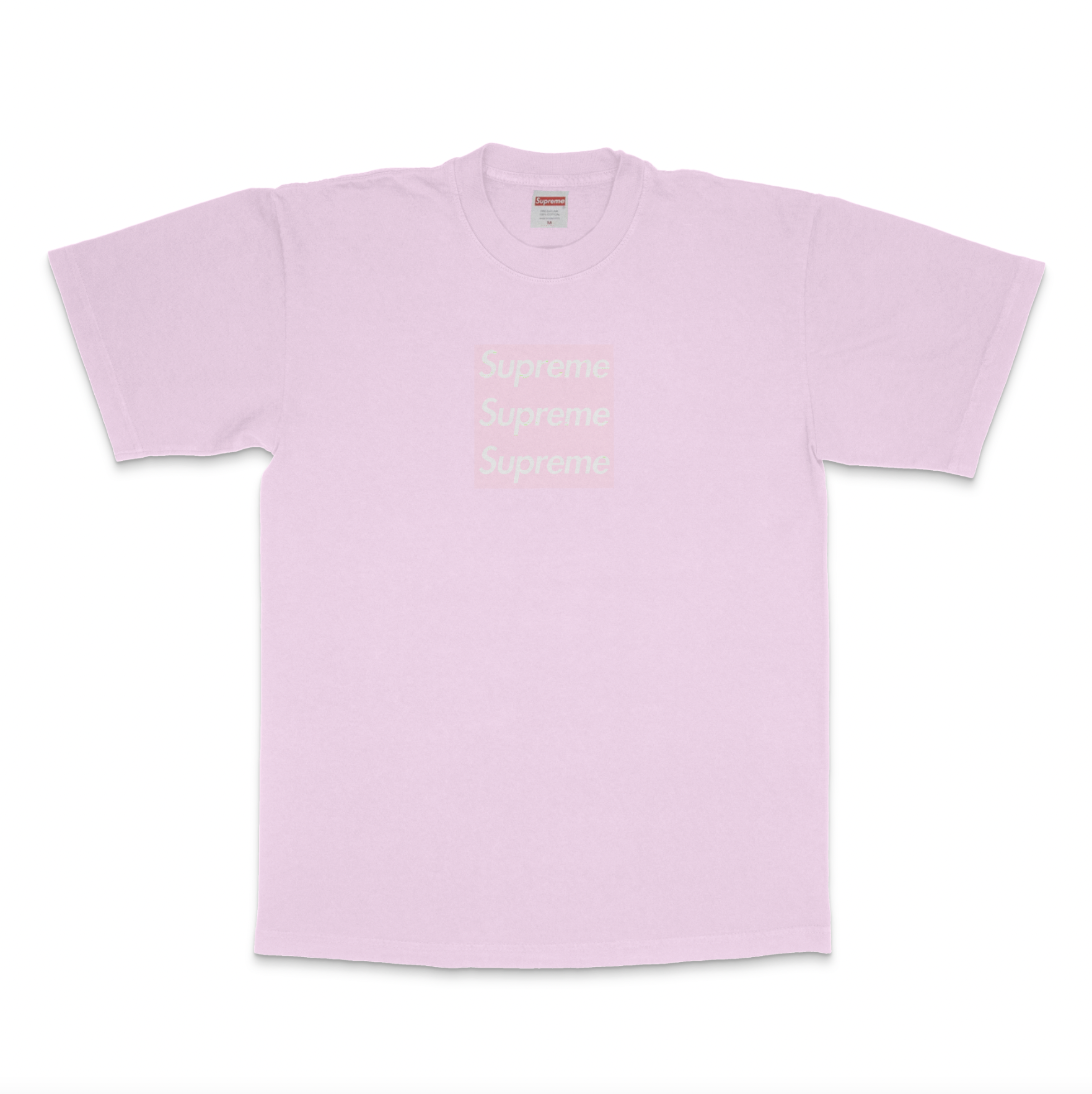 LIGHT PINK TRIPLE BOXLOGO SHORT SLEEVE