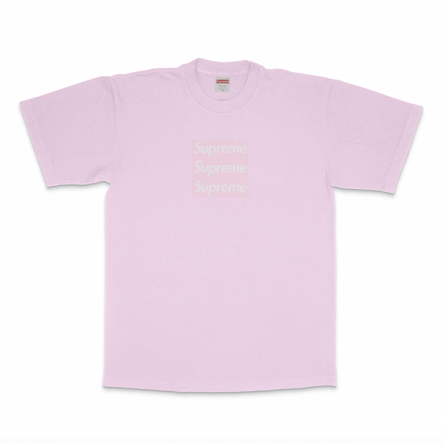 LIGHT PINK TRIPLE BOXLOGO SHORT SLEEVE
