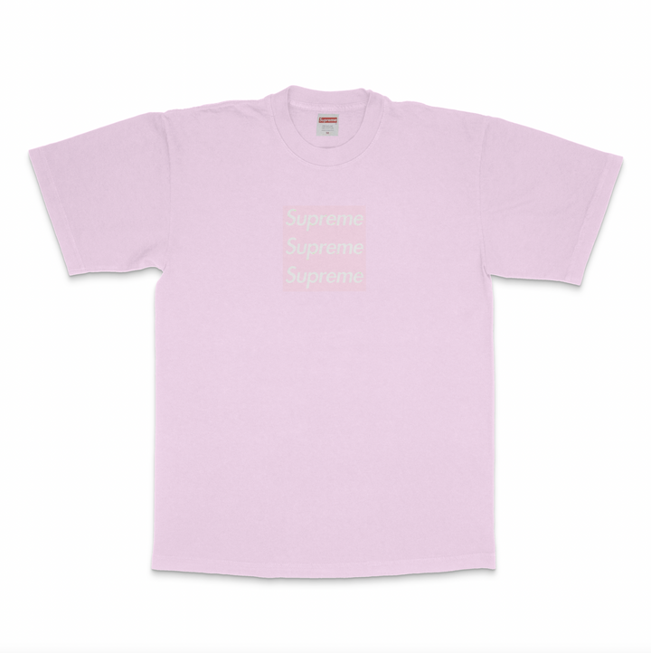 LIGHT PINK TRIPLE BOXLOGO SHORT SLEEVE
