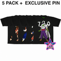 DRAGON BALL FRESH BLANK SHIRT (5 PACK)