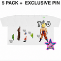 DRAGON BALL FRESH BLANK SHIRT (5 PACK)