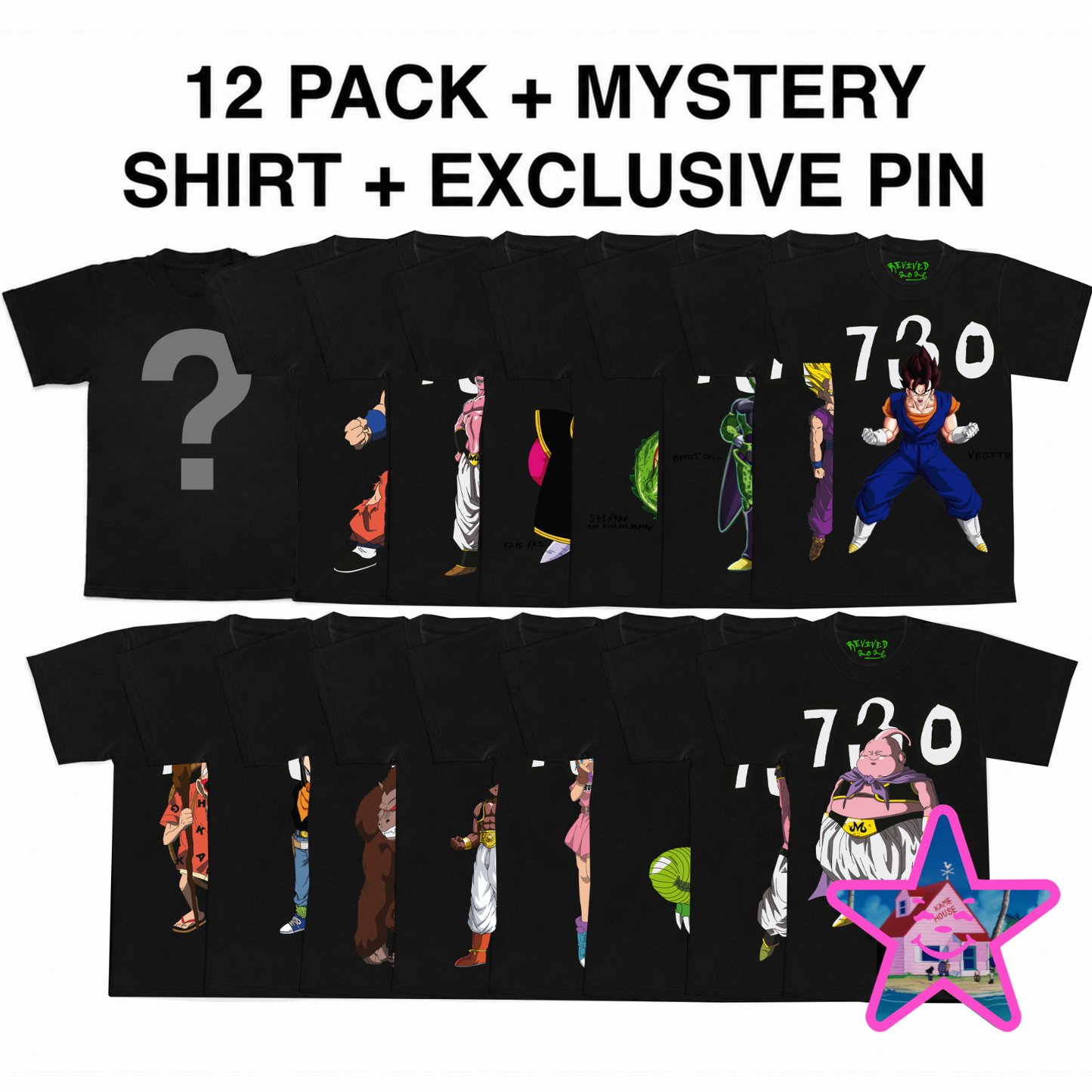 DRAGON BALL FRESH BLANK SHIRT (12 PACK)