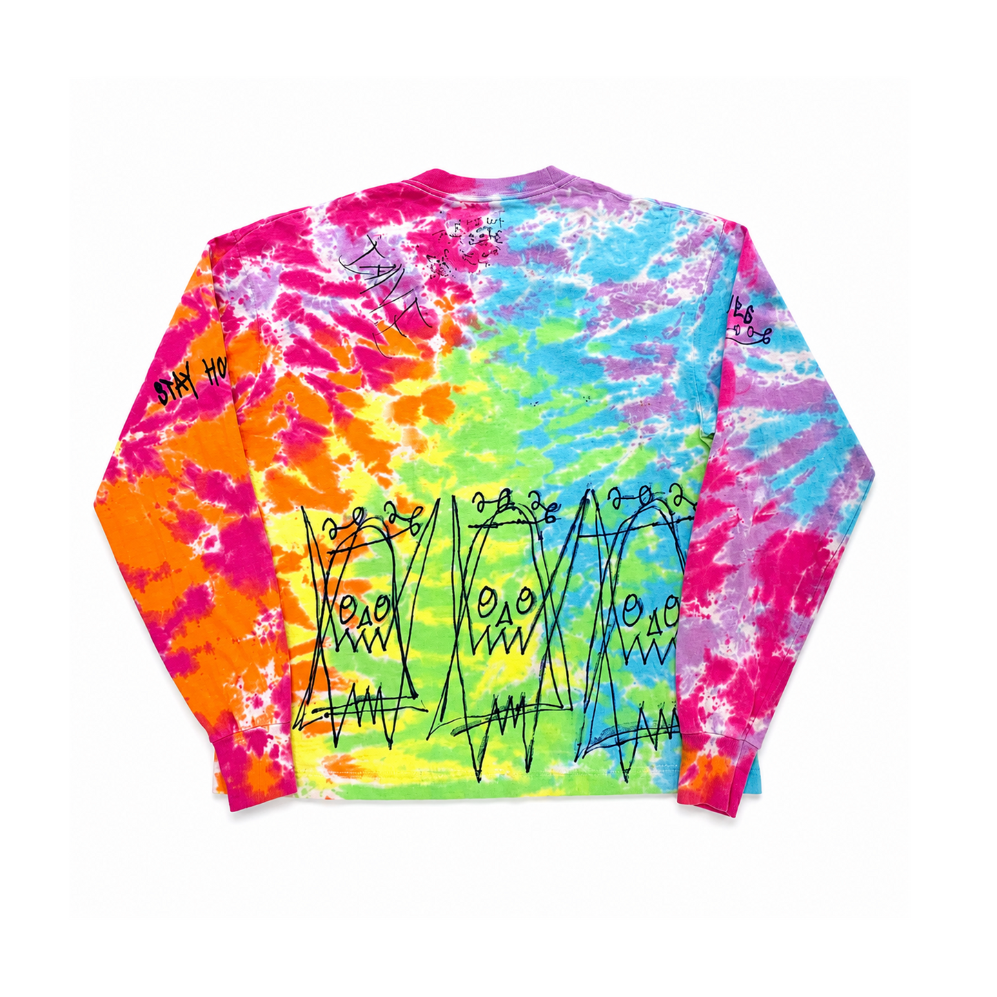 Tie Dye 730 Applique Long Sleeve Shirt