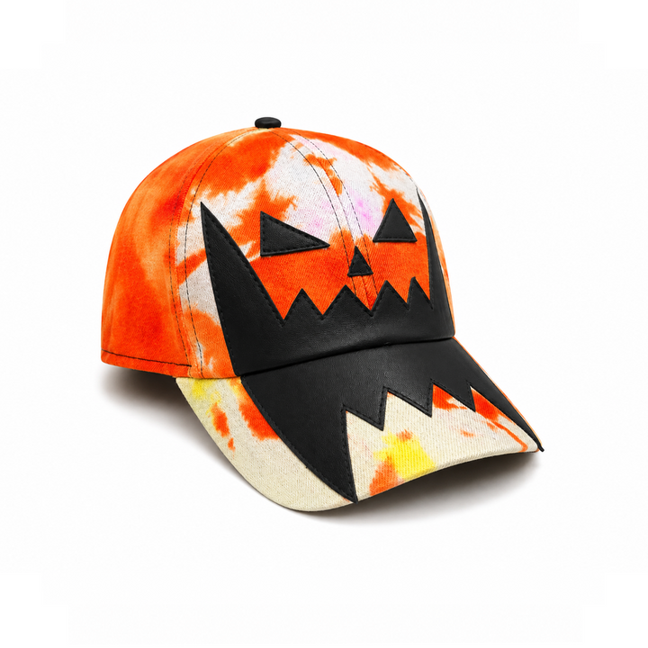 TIE DYE LEATHER FACE HAT