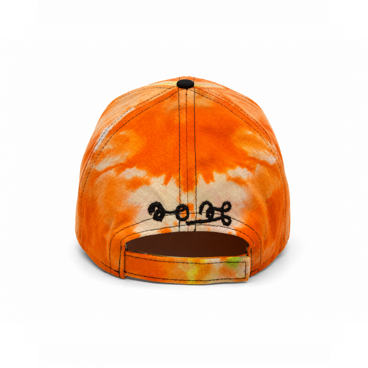 TIE DYE LEATHER FACE HAT