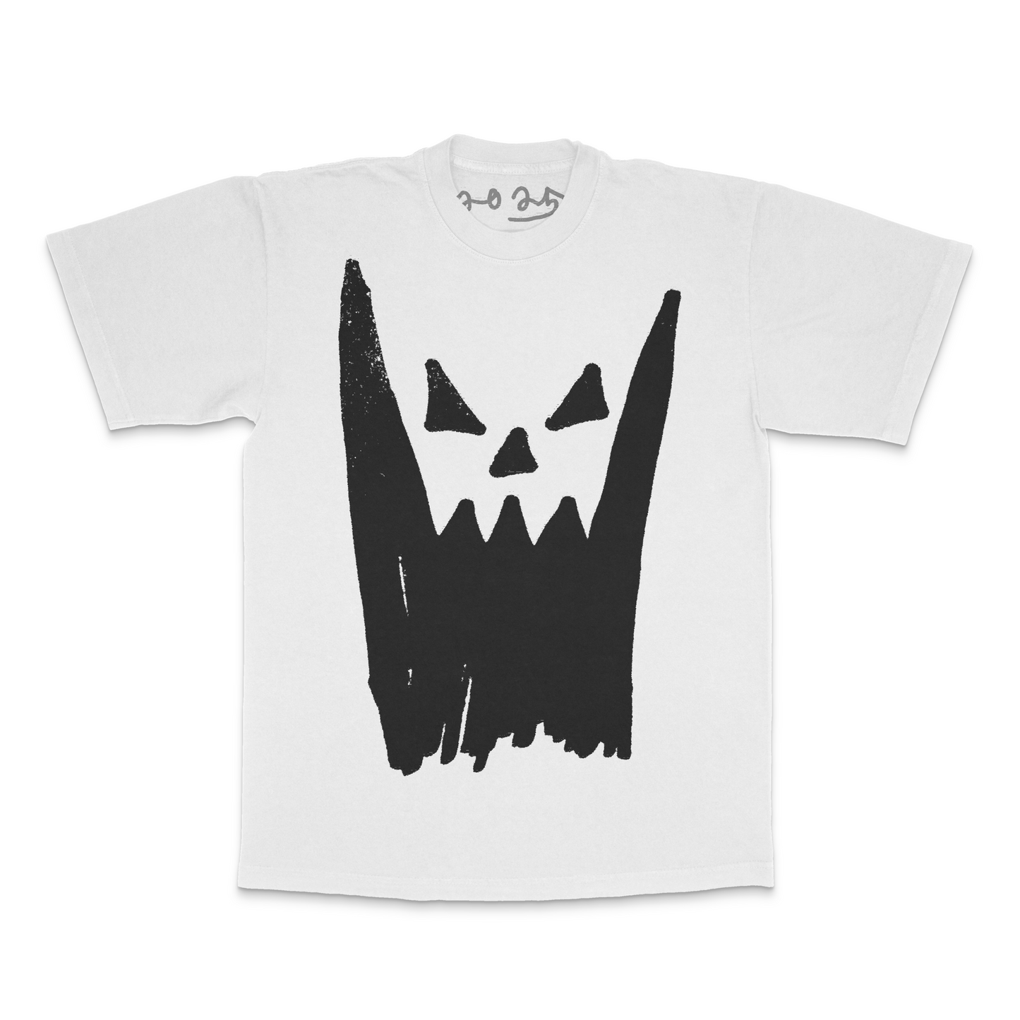 PUMPKIN FACE HANDDRAWN PRINT SHIRT