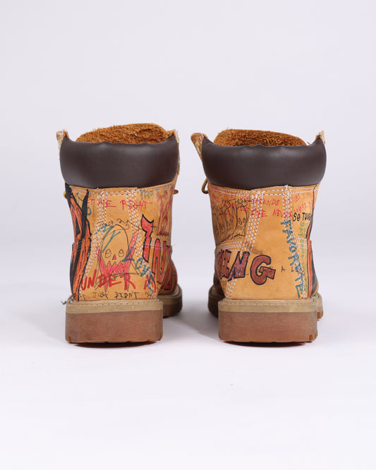 HAND DRAWN PUMPKIN TIMBERLANDS