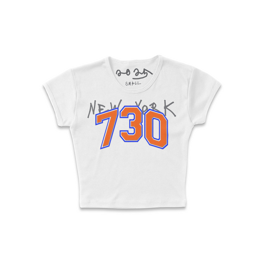 NEW YORK KNICKS STITCH PRINT BABY TEE