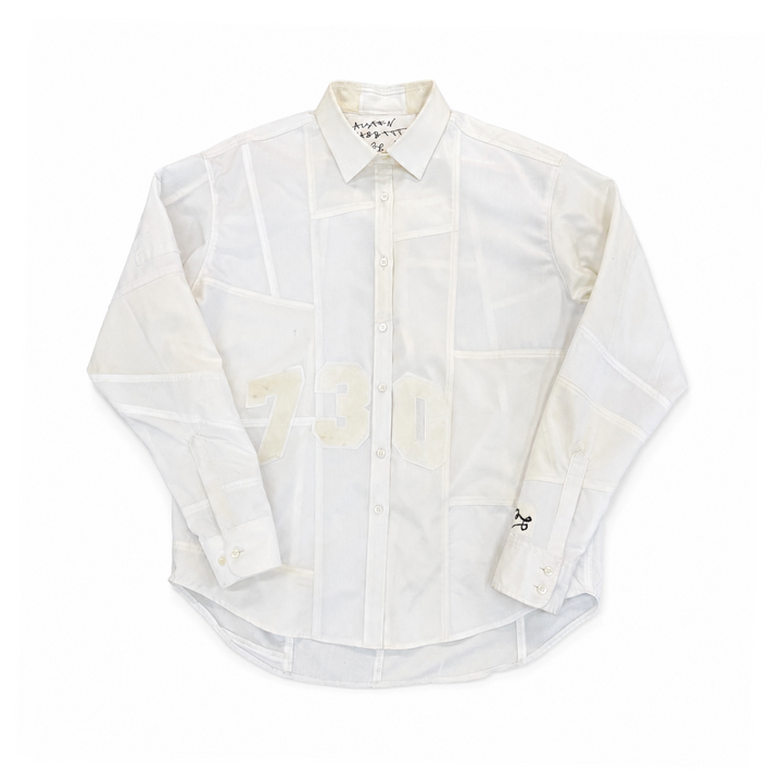 PATCHWORK BUTTON UP SHIRT