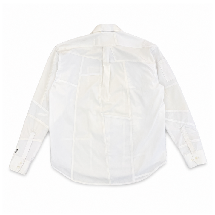 PATCHWORK BUTTON UP SHIRT