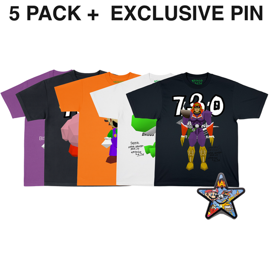 SUPER SMASH 64 REVIVED SHIRT (5 PACK)