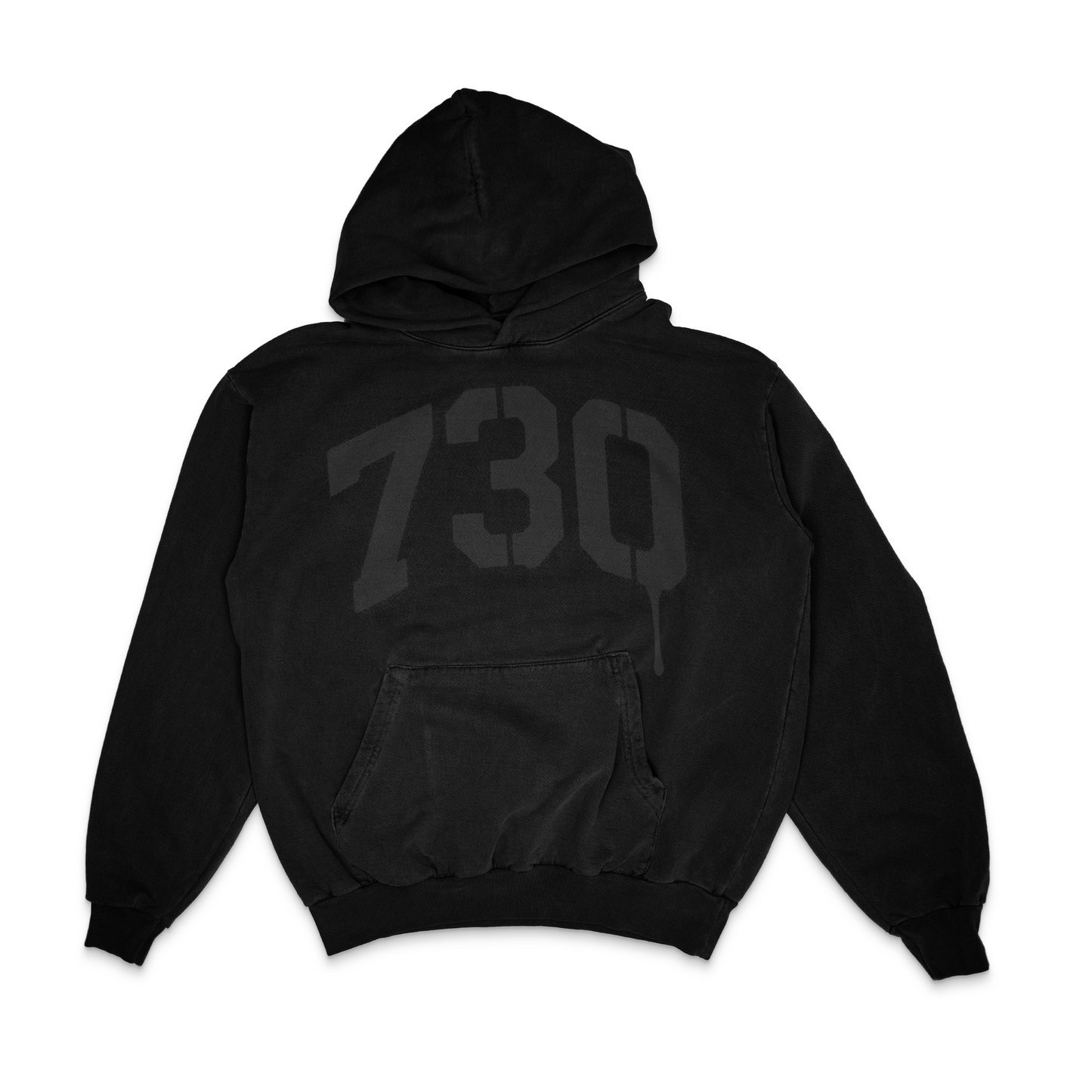 730 SPRAYPAINT STENCIL PRINT HOODIE