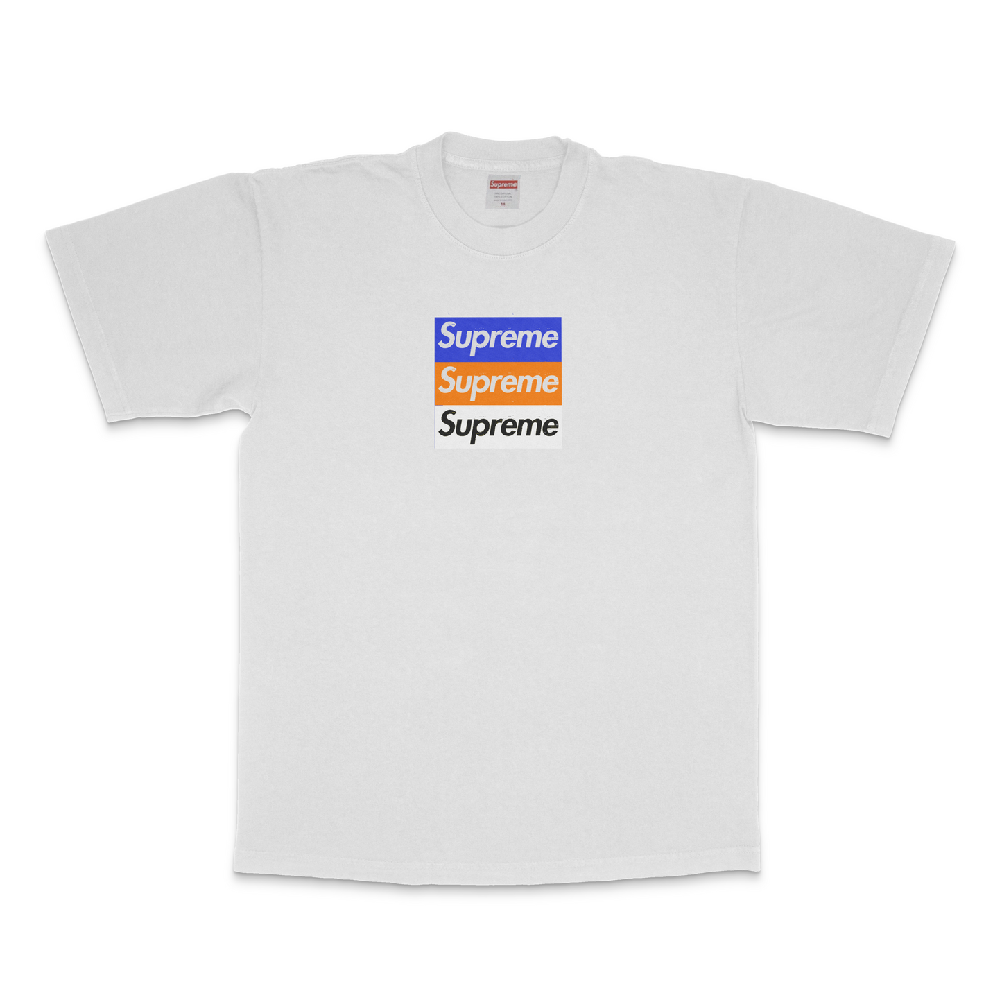 NY TRIPLE BOXLOGO SHORT SLEEVE WHITE