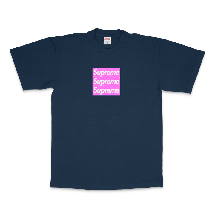 PINK GLITTER TRIPLE BOXLOGO SHORT SLEEVE