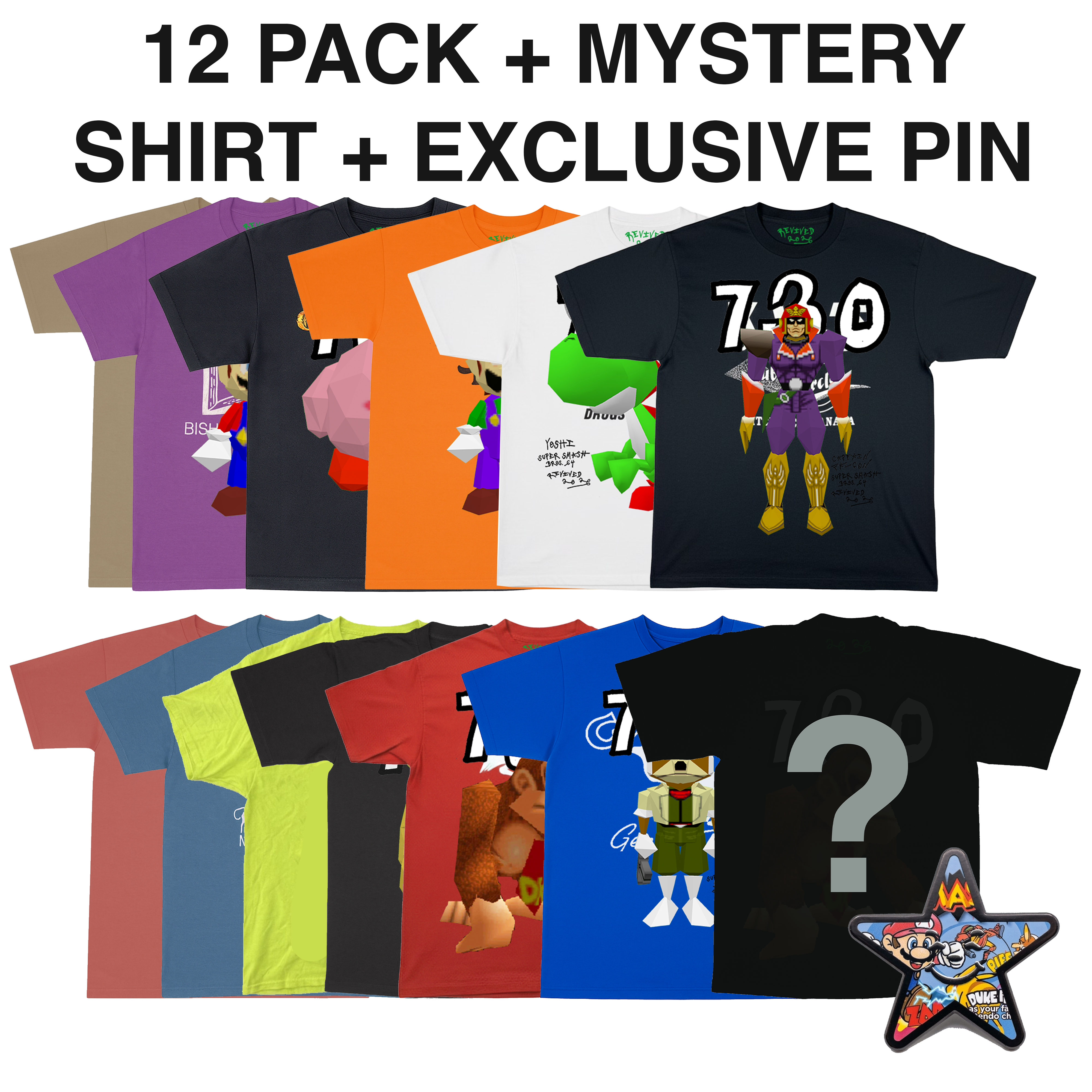 SUPER SMASH 64 REVIVED SHIRT (12 PACK)