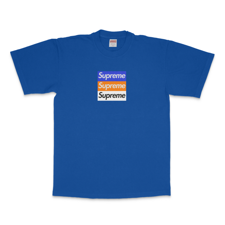 NY TRIPLE BOXLOGO SHORT SLEEVE BLUE